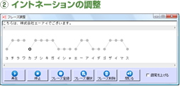 イントネーションの調整